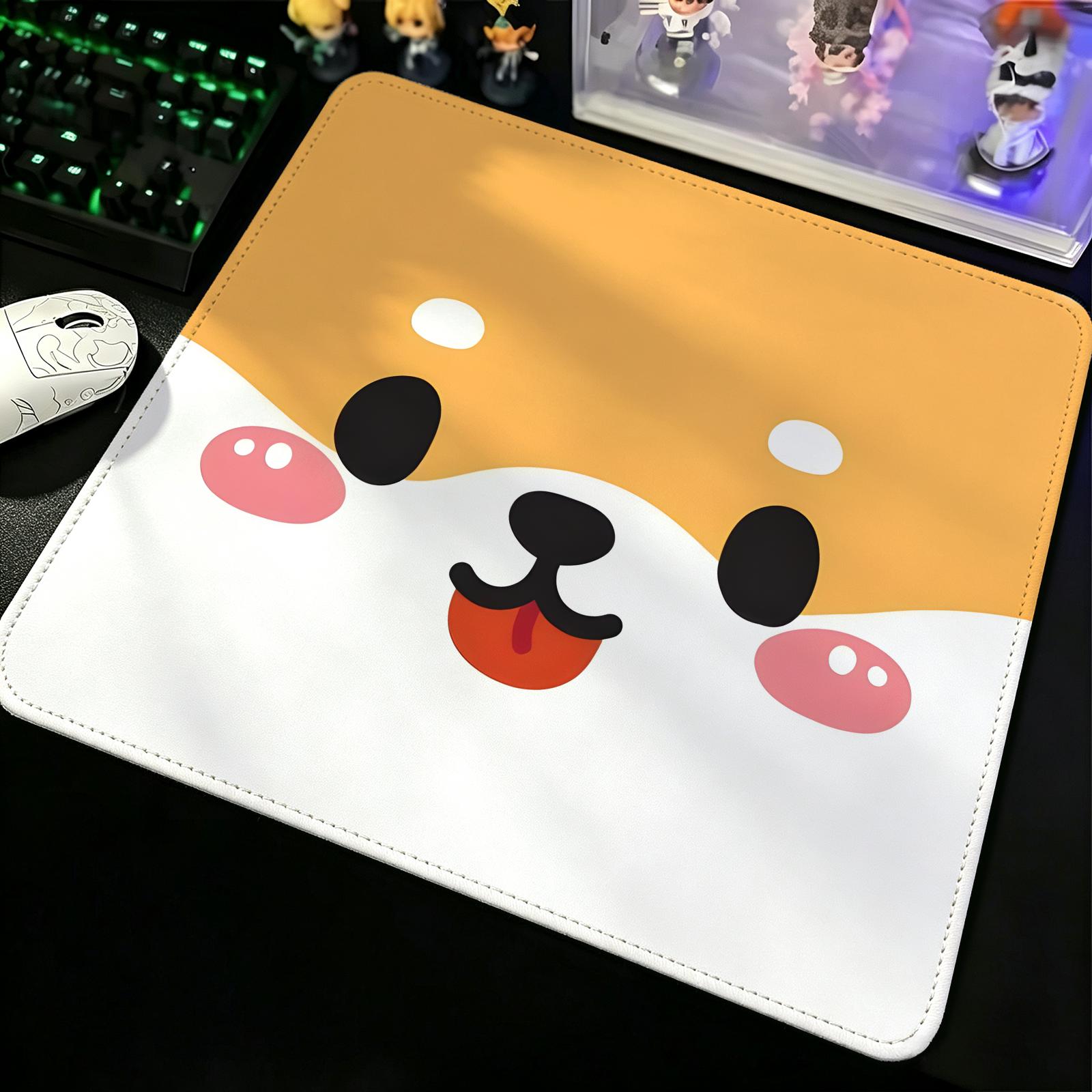 Esports Gaming Laptop - ミニマリストで可愛い動物柄コンパクトゲーミングマット、強化ステッチボーダー、S/M/Lサイズ、オフィスやeスポーツ用のポータブルラップトップデスクパッド