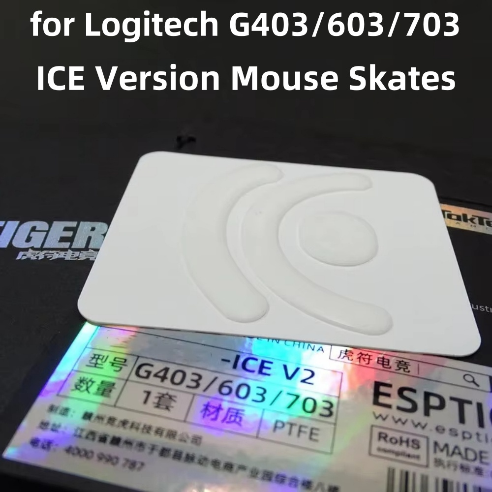 Esports Gaming Pcs - Logitech,eスポーツ,tiger Gaming,ice version,v2,mouse glides,curve edge,g403,g603,g703,1個用のスケートボード