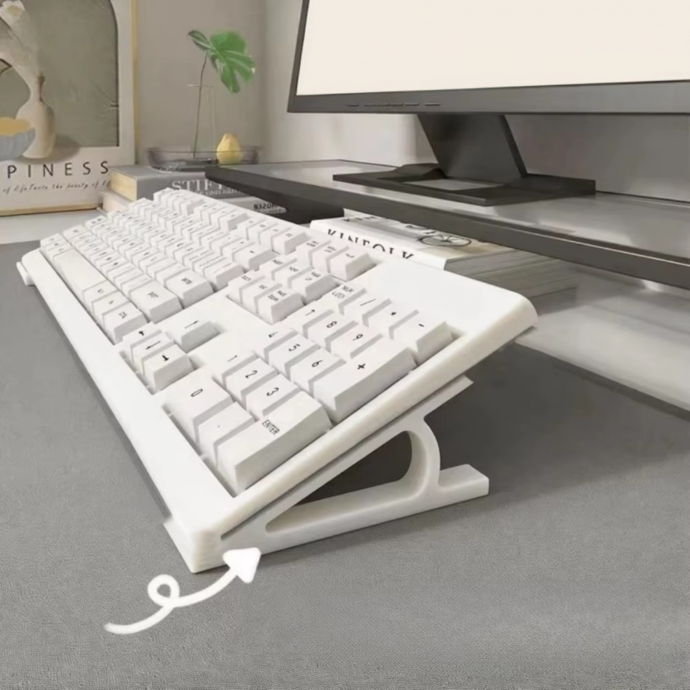 Esports Gaming Keyboard - 2pc 人間工学に基づいたキーボードライザー オフィスゲームセットアップ用キーボードスタンド 滑り止めユニバーサルスタンド マルチカラー完璧