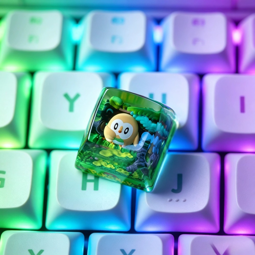 Esports Y Gaming - ポケモンキーキャップ ‌ ローレット ‌ メカニカルキーボード樹脂半透明カスタマイズパーソナライズされたクリエイティブゲーミングeスポーツアクセサリーギフト