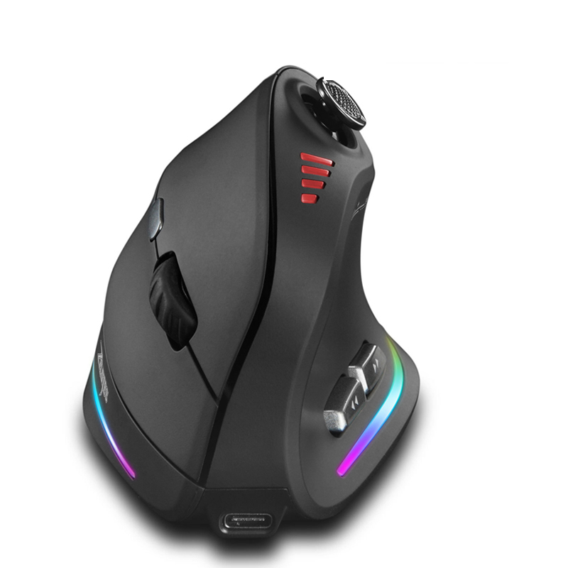 Esports Gaming Pc - Jomaa RGB バックライト付きワイヤレス垂直マウスコントロールゲーマー用 24000DPI 調整可能なプログラマブルボタンゲーミングマウス有線