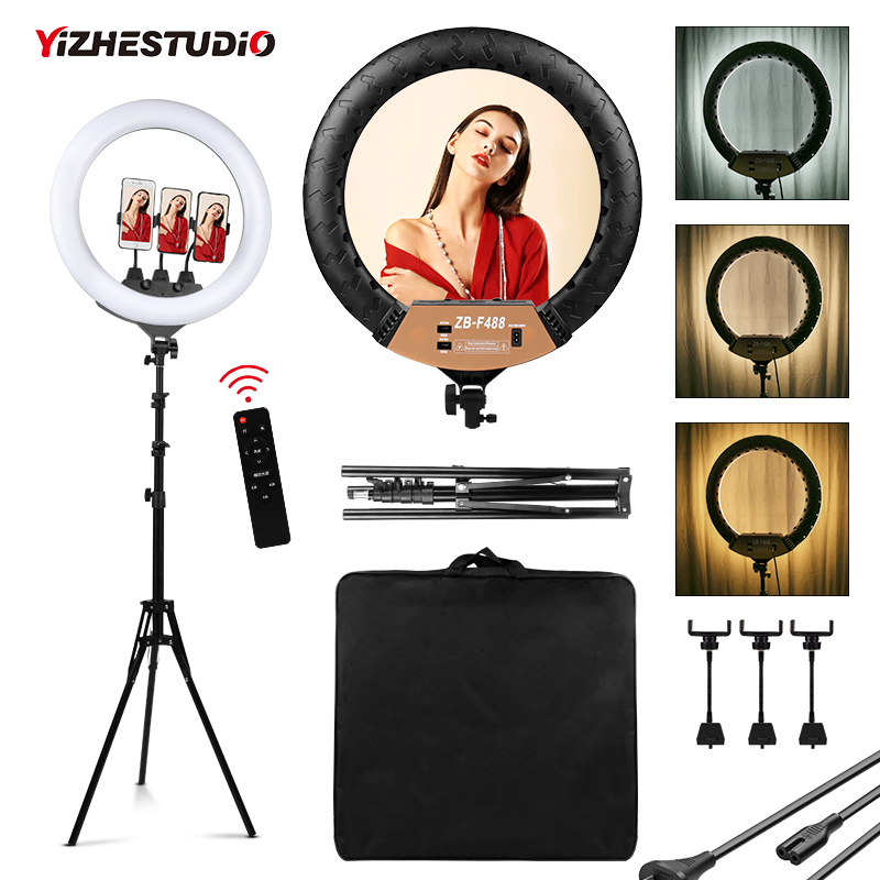 電源ケーブル付きの取り外し可能なリングライト,写真撮影用のL - Webcam Ring Light のレビューと価格