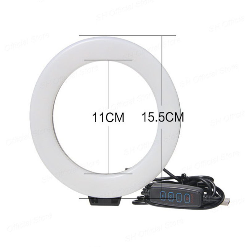 6 インチリングライト三脚付き Led 高輝度リングランプラ - Webcam Ring Light のレビューと価格