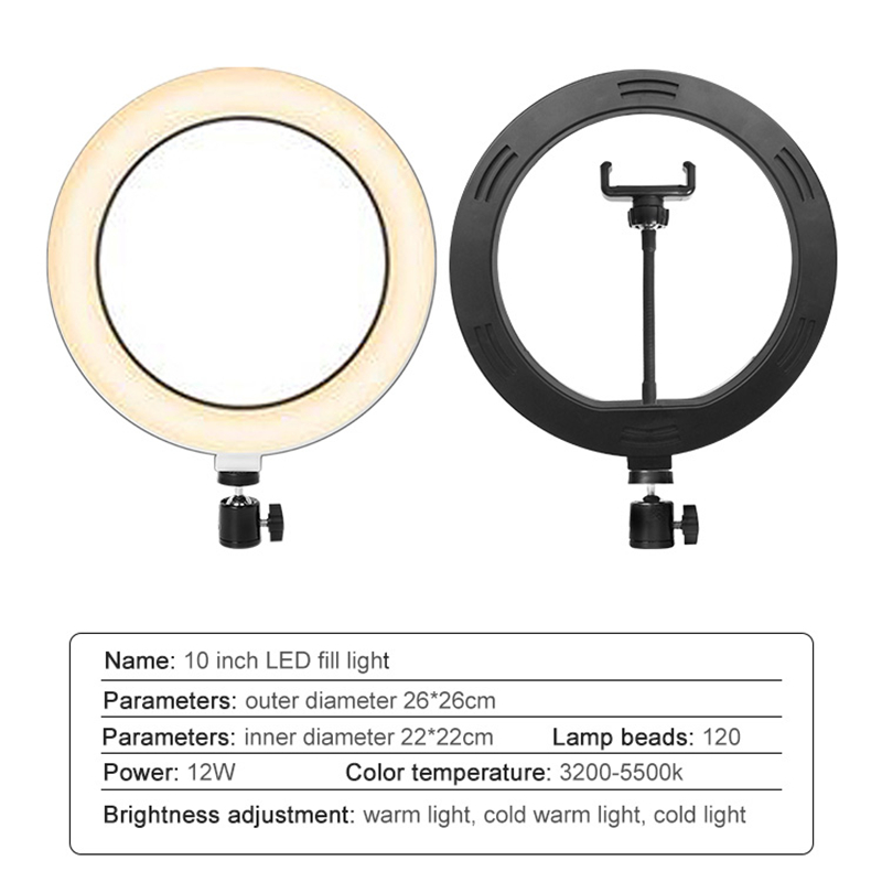 Youtube撮影vlog selfie円形リングライトle - Webcam Ring Light のレビューと価格