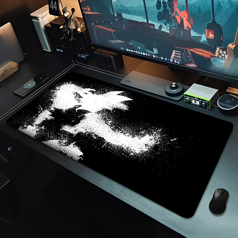DBZ ブラックアニメマウスパッドドラゴンボール大型 PC  - Esports Gaming Pc のレビューと価格