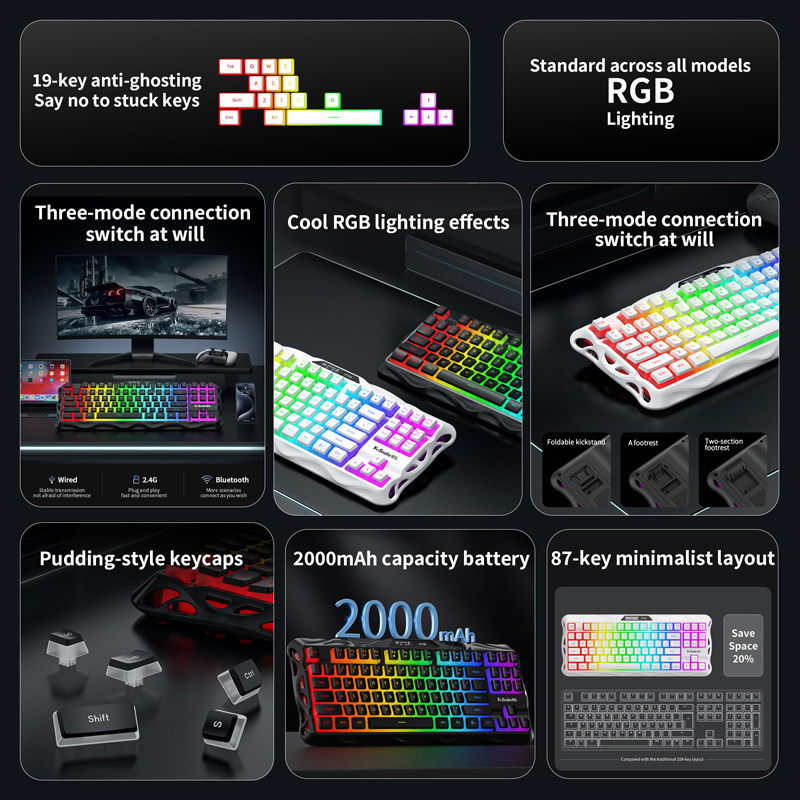 ksnake K108 Bluetooth ワイヤレス 3  - Esports Gaming Uk のレビューと価格