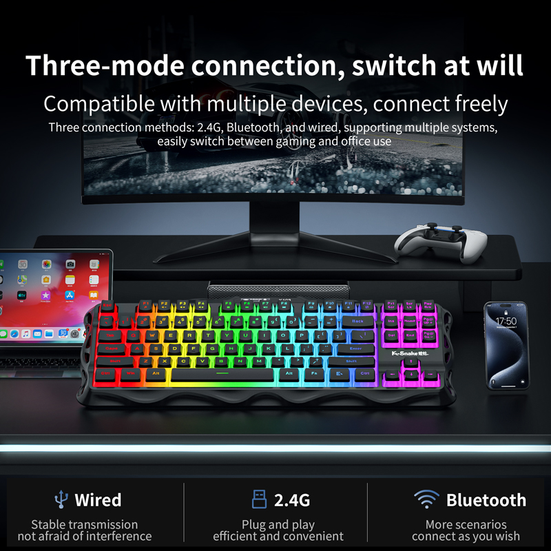 ksnake K108 Bluetooth ワイヤレス 3  - Esports Gaming Uk のレビューと価格