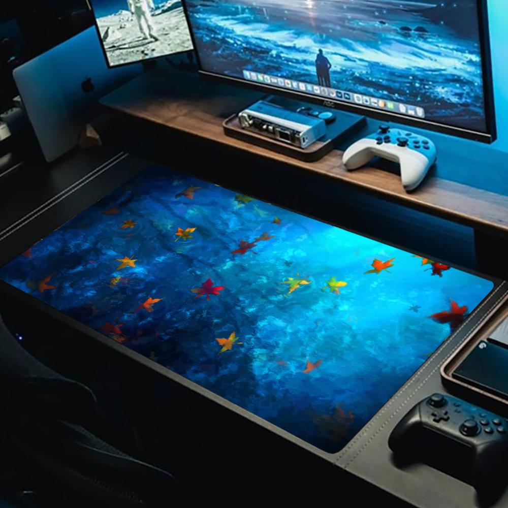 ブルーメープルリーフマウスパッドeスポーツオフィスラップトッ - Esports Gaming Laptop のレビューと価格