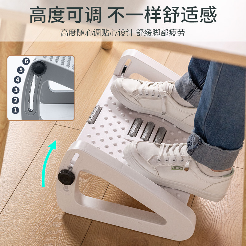 人間工学に基づいたデスク下フットレスト、調節可能なマッサージ - Footrest Under Desk のレビューと価格
