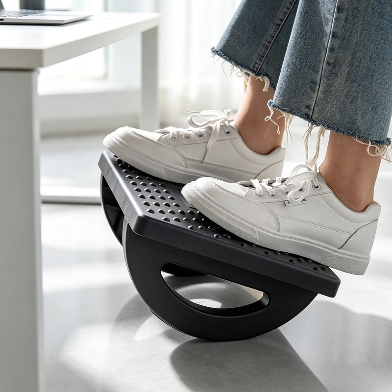 人間工学に基づいたデスク下用ロッキングフットレスト、オフィス - Footrest Under Desk のレビューと価格