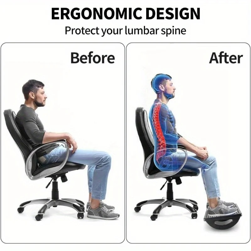 人間工学に基づいたデスク下用ロッキングフットレスト、オフィス - Footrest Under Desk のレビューと価格