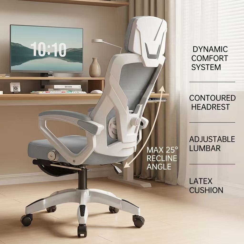 人間工学に基づいたゲーミングオフィスチェア、フットレスト付き - Footrest Under Desk のレビューと価格