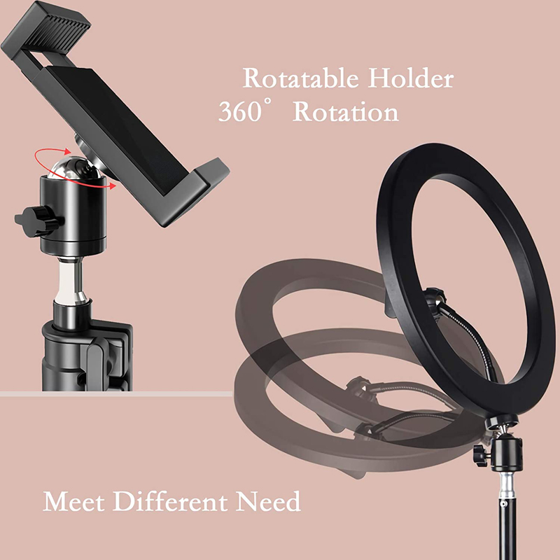 10インチ自撮りリングライト写真撮影用フィルライトLEDリン - Webcam Ring Light のレビューと価格