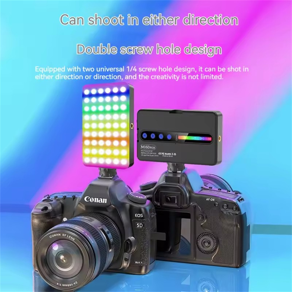 LED RGB カメラライト フルカラー出力ビデオライトキッ - Webcam Ring Light のレビューと価格