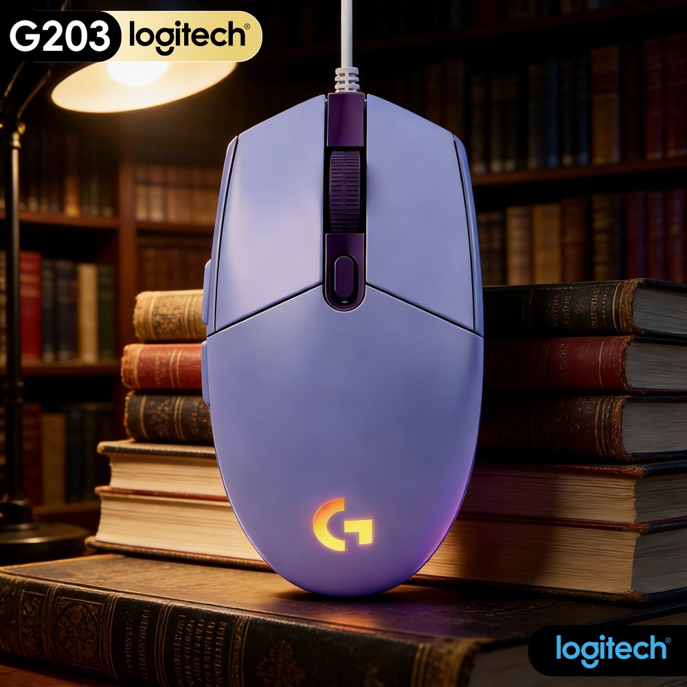 ロジクール G203 有線ゲーミングマウス ゴム製滑り止めフ - Logitech Mouse G203 のレビューと価格