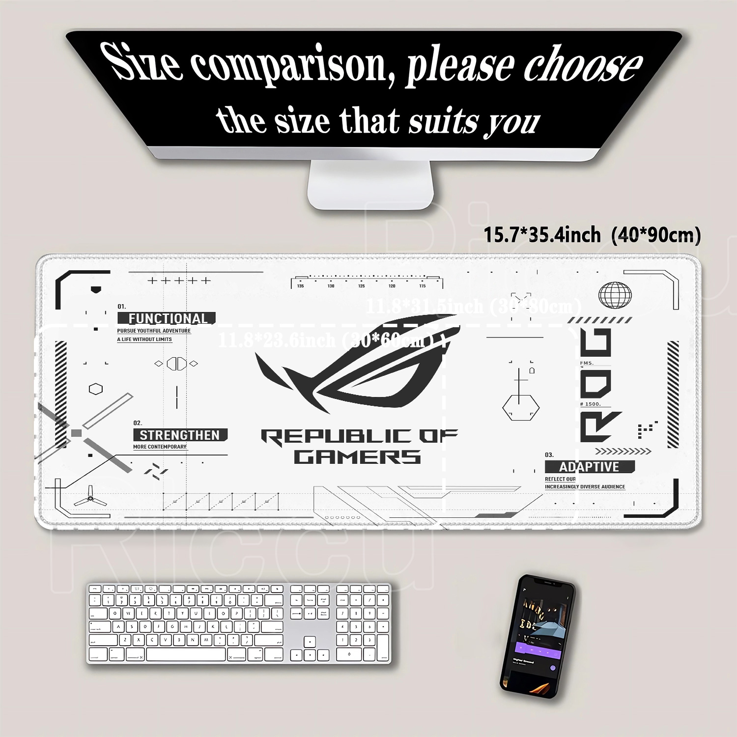 R-ROG 大型ゲーミングマウスパッド A-ASUS PC  - Esports In Gaming のレビューと価格