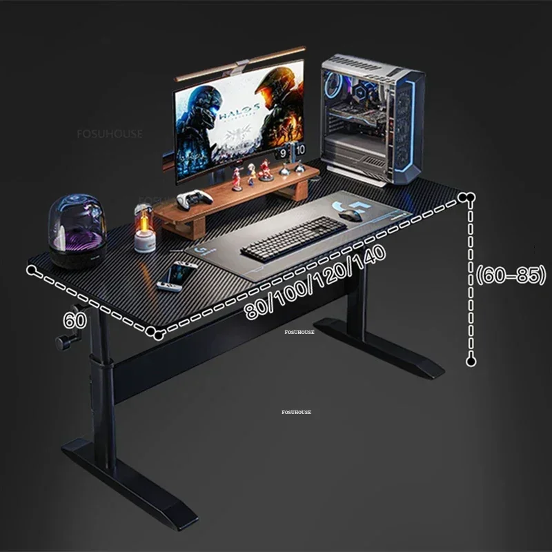 # 高さ調節可能なカーボンファイバー製ゲーミングコンピュータ - Esports Gaming School のレビューと価格