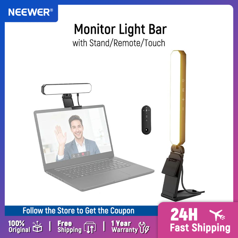 NEEWER ベーシック 6W モニターライトバー リモコン - Webcam Ring Light のレビューと価格