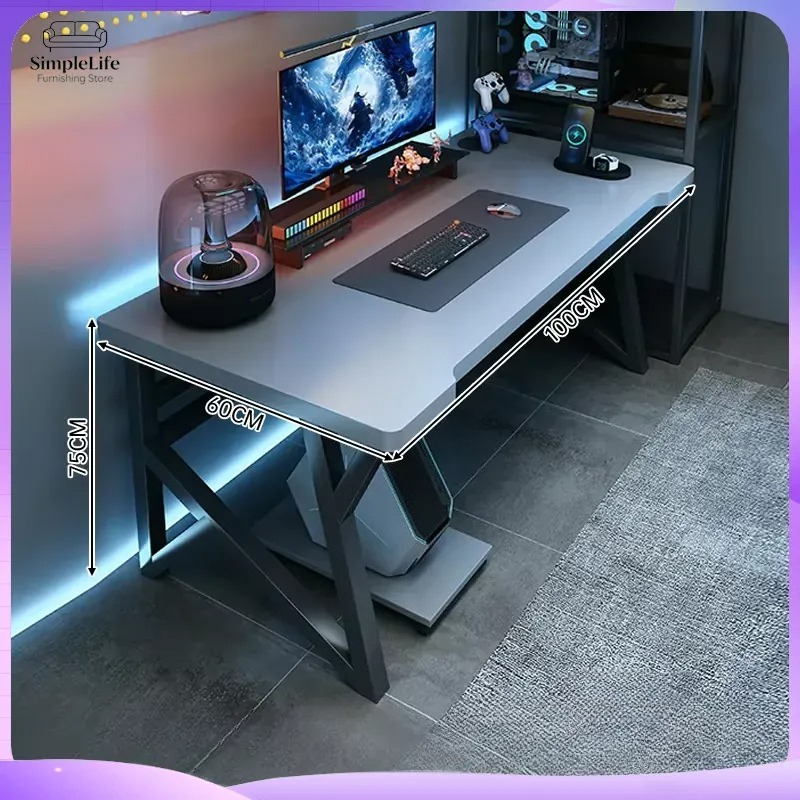 モダンなダブルコンピューターデスク、ホームオフィス、寝室、e - Esports Gaming School のレビューと価格